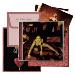 Taylor Swift 'The Life of a Showgirl' CD - Red and Black
